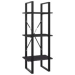 vidaXL Knižnica s 3 policami, sivá 40x30x105 cm, kompozitné drevo – Obrázok 2