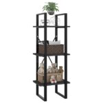 vidaXL Knižnica s 3 policami, sivá 40x30x105 cm, kompozitné drevo – Obrázok 6