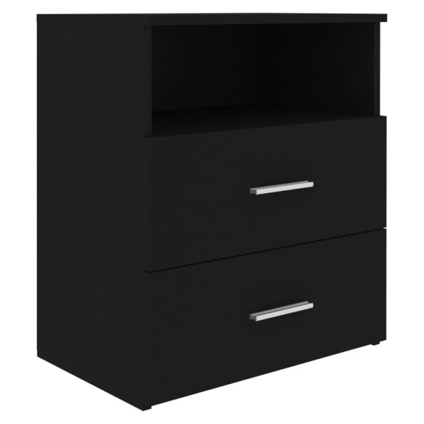 vidaXL Nočný stolík čierny 50x32x60 cm – Obrázok 2