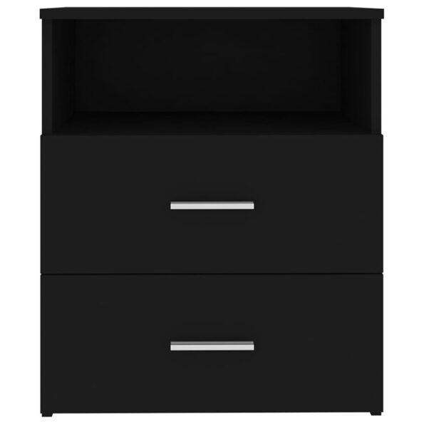 vidaXL Nočný stolík čierny 50x32x60 cm – Obrázok 6