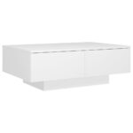vidaXL Konferenčný stolík, biely 90x60x31 cm, kompozitné drevo – Obrázok 2
