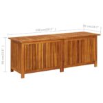 vidaXL Záhradný úložný box 150x50x58 cm akáciový masív – Obrázok 9