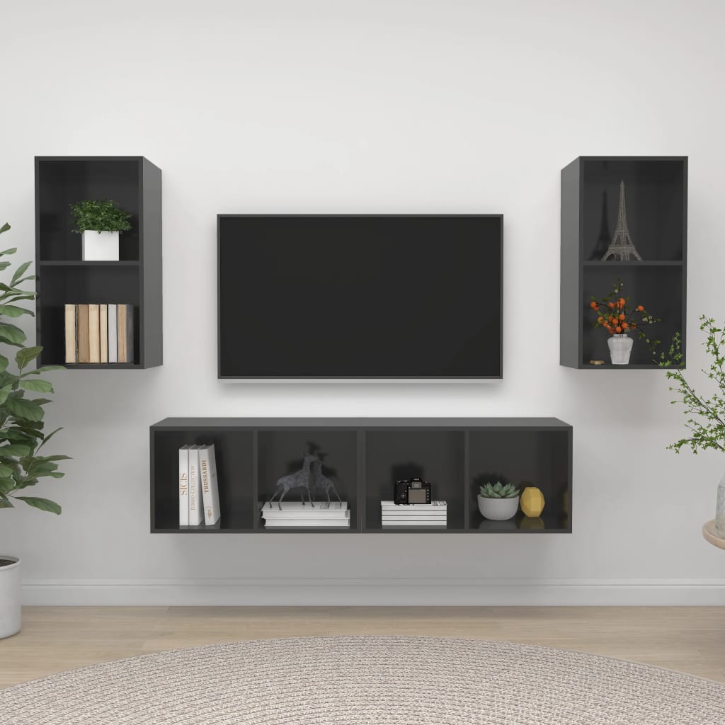 VXL8720286591826_m_en_hd_1.jpg vidaXL Nástenné TV skrinky 4 ks, lesklé sivé, kompozitné drevo – Obrázok 1