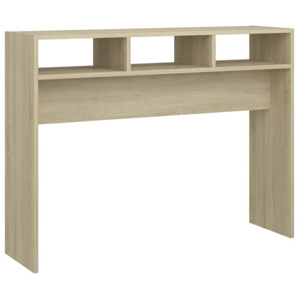 vidaXL Konzolový stolík, dub sonoma 105x30x80 cm, kompozitné drevo – Obrázok 2