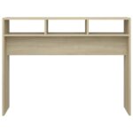 vidaXL Konzolový stolík, dub sonoma 105x30x80 cm, kompozitné drevo – Obrázok 5