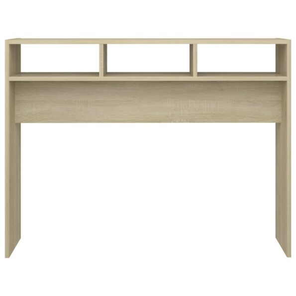 vidaXL Konzolový stolík, dub sonoma 105x30x80 cm, kompozitné drevo – Obrázok 5