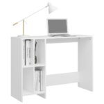 vidaXL Stôl na notebook, biely 102,5x35x75 cm, kompozitné drevo – Obrázok 3
