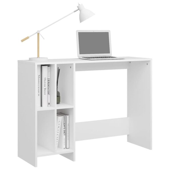 vidaXL Stôl na notebook, biely 102,5x35x75 cm, kompozitné drevo – Obrázok 3