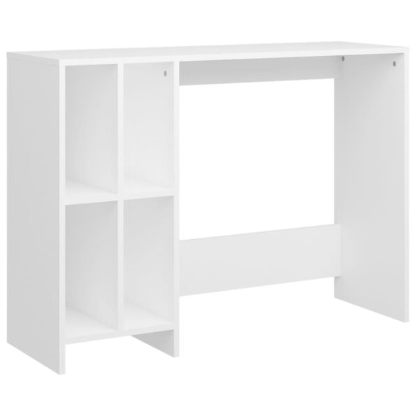 vidaXL Stôl na notebook, biely 102,5x35x75 cm, kompozitné drevo – Obrázok 4