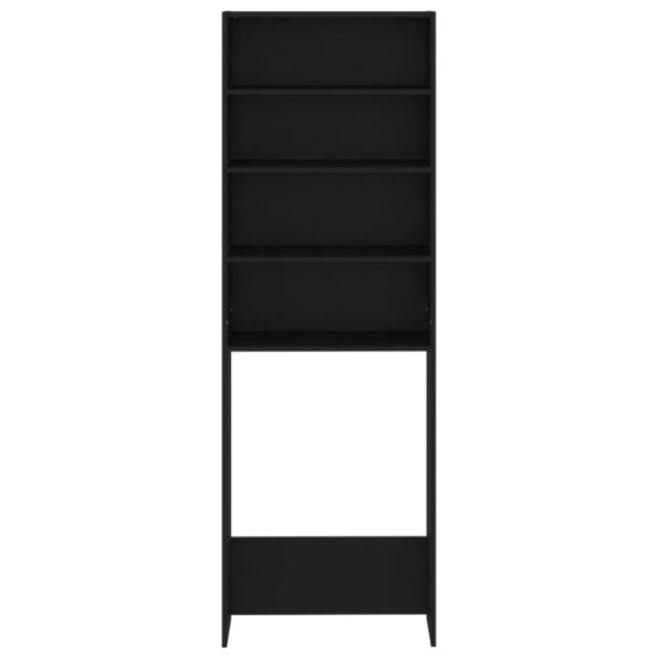 vidaXL Skrinka na práčku čierna 64x24x190 cm – Obrázok 6