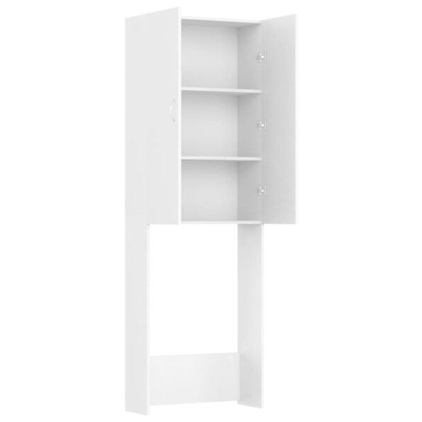 vidaXL Skrinka na práčku, biela 64x25,5x190 cm – Obrázok 8
