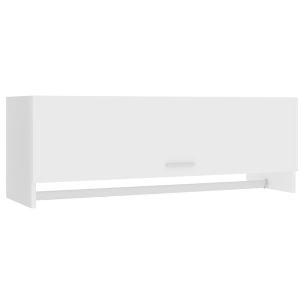 vidaXL Šatník, biely 100x32,5x35 cm, kompozitné drevo – Obrázok 2