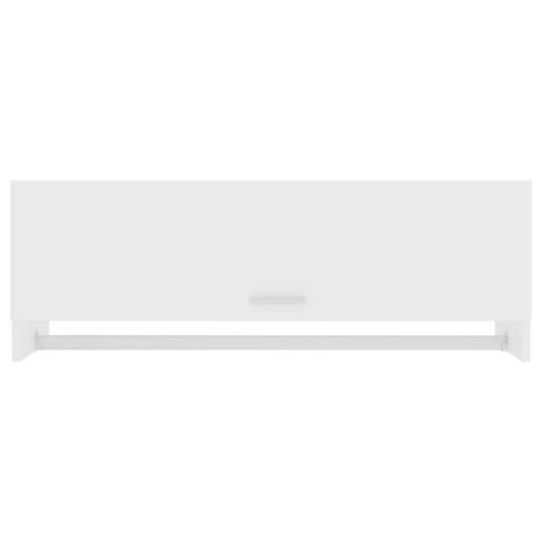 vidaXL Šatník, biely 100x32,5x35 cm, kompozitné drevo – Obrázok 4