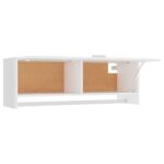 vidaXL Šatník, biely 100x32,5x35 cm, kompozitné drevo – Obrázok 6