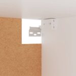 vidaXL Šatník, biely 100x32,5x35 cm, kompozitné drevo – Obrázok 7