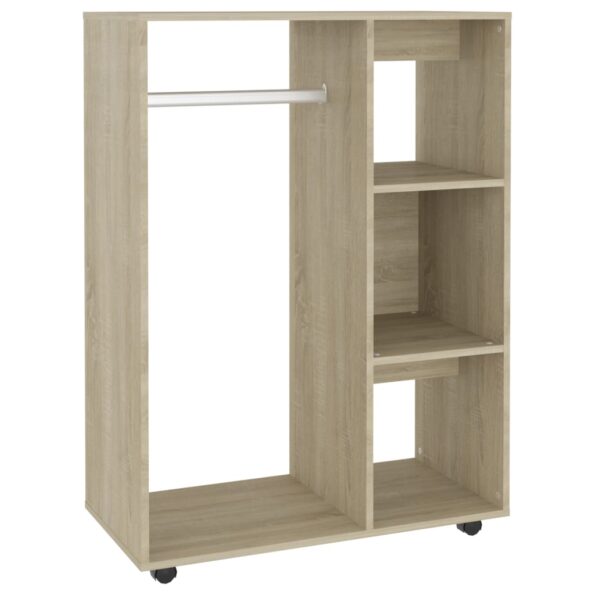 vidaXL Šatník, dub sonoma 80x40x110 cm, kompozitné drevo – Obrázok 2