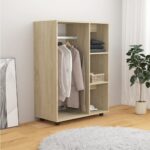 vidaXL Šatník, dub sonoma 80x40x110 cm, kompozitné drevo – Obrázok 3