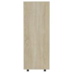 vidaXL Šatník, dub sonoma 80x40x110 cm, kompozitné drevo – Obrázok 6