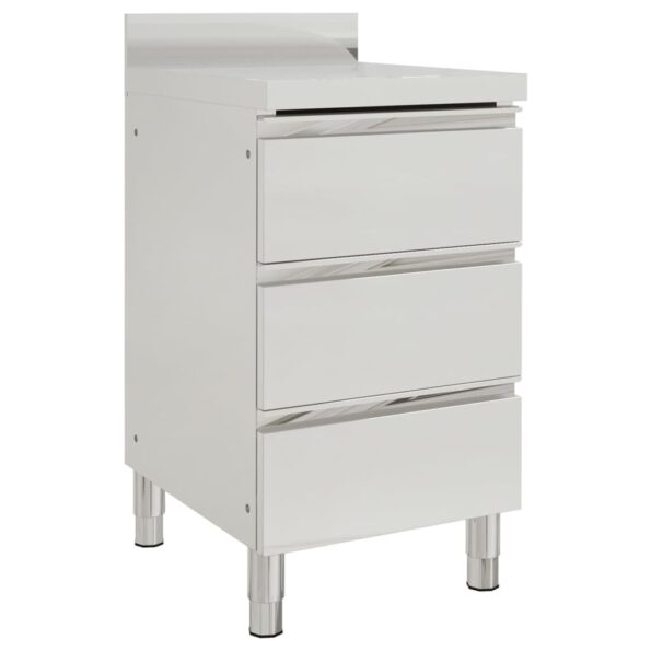 vidaXL Profesionálne kuchynské skrinky s 3 zásuvkami, 2 ks, 50x60x96 cm – Obrázok 3