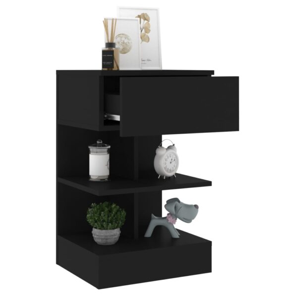 vidaXL Nočné stolíky 2 ks čierne 40x35x65 cm – Obrázok 4