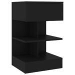 vidaXL Nočné stolíky 2 ks čierne 40x35x65 cm – Obrázok 5