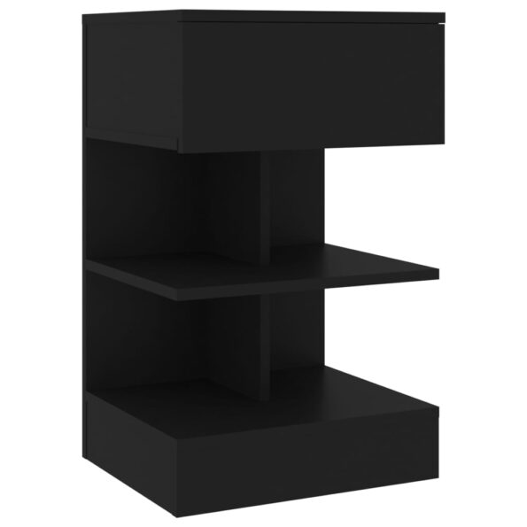 vidaXL Nočné stolíky 2 ks čierne 40x35x65 cm – Obrázok 5