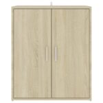 vidaXL Skrinka na topánky, dub sonoma 60x35x70 cm, kompozitné drevo – Obrázok 6