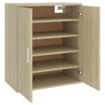 vidaXL Skrinka na topánky, dub sonoma 60x35x70 cm, kompozitné drevo – Obrázok 8