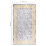 vidaXL Prateľný koberec 190x300 cm sivý – Obrázok 7