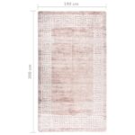 vidaXL Prateľný koberec 190x300 cm béžový – Obrázok 7