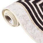 vidaXL Prateľný koberec 80x150 cm bledobéžový – Obrázok 5