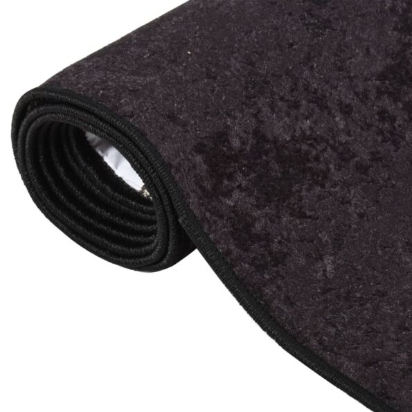 vidaXL Prateľný koberec 80x150 cm antracitový – Obrázok 5