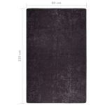 vidaXL Prateľný koberec 80x150 cm antracitový – Obrázok 7