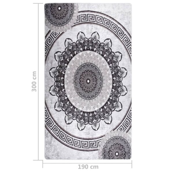vidaXL Prateľný koberec 190x300 cm viacfarebný – Obrázok 5
