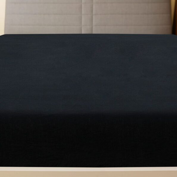 vidaXL Plachty Jersey 2 ks čierna 140x200 cm bavlna – Obrázok 3