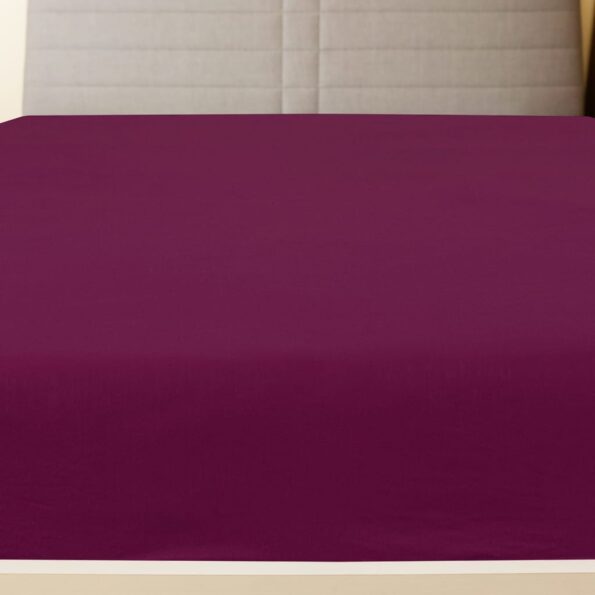 vidaXL Plachty Jersey 2 ks bordová 140x200 cm bavlna – Obrázok 3