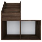 vidaXL Stojan na detské časopisy, tmavý dub 71x30x78,5 cm – Obrázok 4