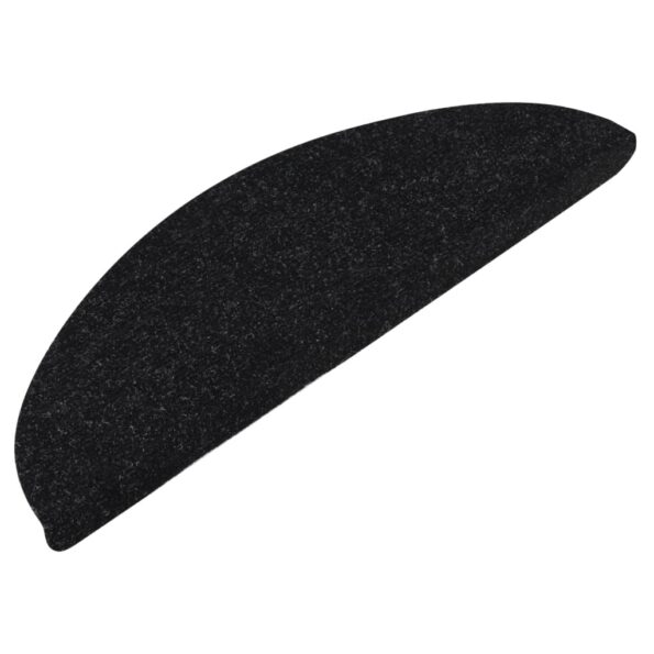 vidaXL Samolepiace nášľapy na schody 15 ks 56x17x3 cm čierne – Obrázok 3