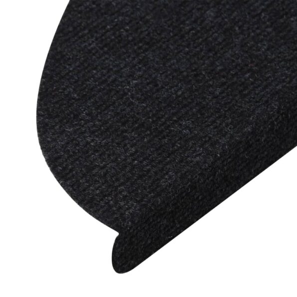 vidaXL Samolepiace nášľapy na schody 15 ks 56x17x3 cm čierne – Obrázok 7