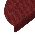 vidaXL Samolepiace nášľapy na schody 15 ks 56x17x3 cm červené – Obrázok 7