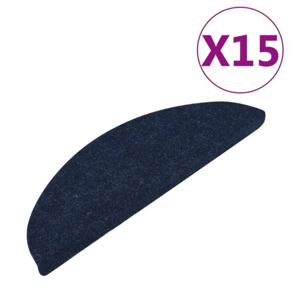 vidaXL Samolepiace nášľapy na schody 15 ks 65x22,5x3,5 cm modré – Obrázok 2