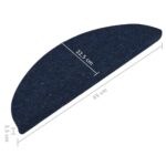 vidaXL Samolepiace nášľapy na schody 15 ks 65x22,5x3,5 cm modré – Obrázok 8