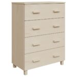 vidaXL Komoda HAMAR, medovo hnedá 79x40x103,5 cm, borovicový masív – Obrázok 2