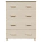vidaXL Komoda HAMAR, medovo hnedá 79x40x103,5 cm, borovicový masív – Obrázok 5