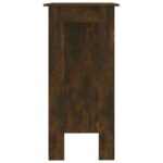 vidaXL Barový stôl+polica, tmavý dub 102x50x103,5 cm, kompozitné drevo – Obrázok 6