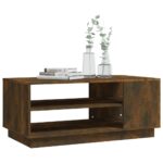 vidaXL Konferenčný stolík, tmavý dub 102x55x43 cm, kompozitné drevo – Obrázok 4