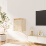 vidaXL Nástenné skrinky 2 ks 30x30x35 cm masívna borovica – Obrázok 3