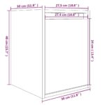 vidaXL Nástenné skrinky 2 ks 30x30x35 cm masívna borovica – Obrázok 11