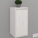 vidaXL Nástenné skrinky 2 ks biele 30x30x60 cm masívna borovica – Obrázok 3