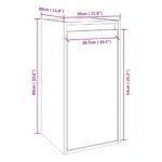 vidaXL Nástenné skrinky 2 ks biele 30x30x60 cm masívna borovica – Obrázok 12